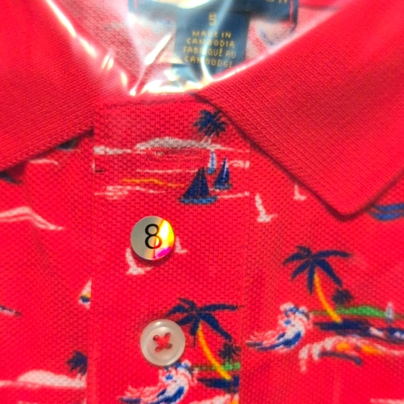 Sailboat Cotton Mesh Polo Shirt size 5. - Picture 7 of 9